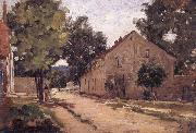 Camille Pissarro Road to Port-Marly Route de Port-Marly USA oil painting artist